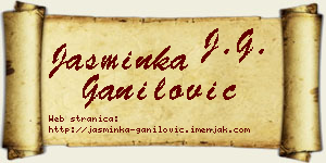Jasminka Ganilović vizit kartica